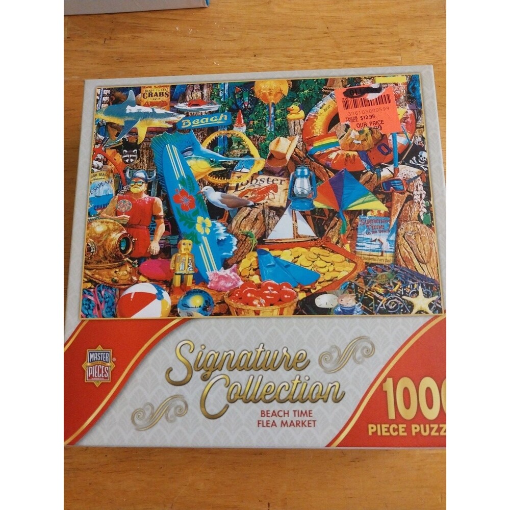 Beach Time Flea Market 1000 pc. Jigsaw Puzzle Master Pieces Signature Collection